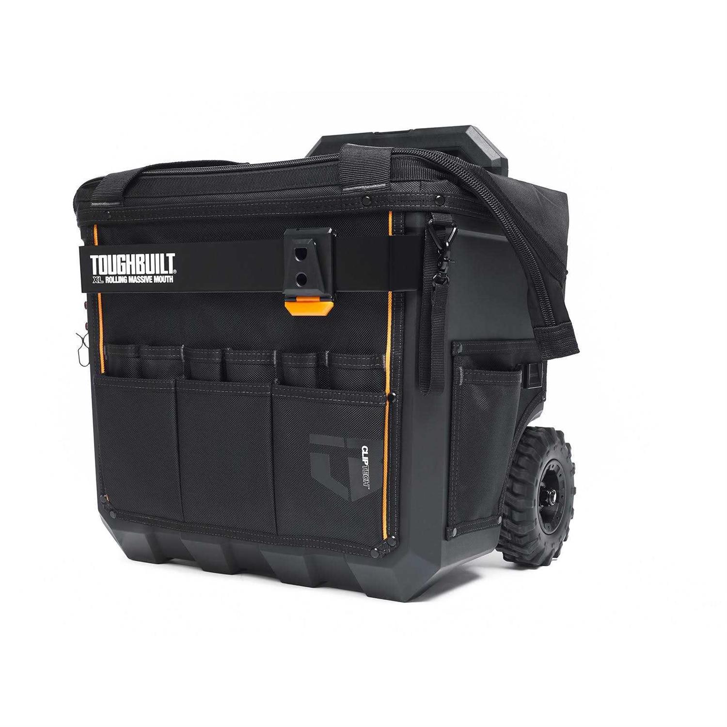 Toughbuilt XL Rolling Massive Mouth Tool Bag Black - Shop Hardware Tools Online Store