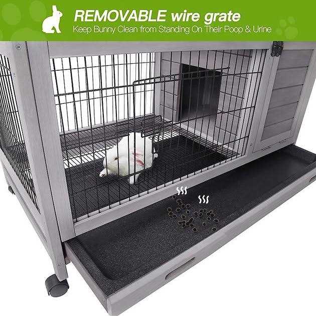 Aivituvin Rabbit Hutch Bunny Cage AIR24 - Pet Supplies online store