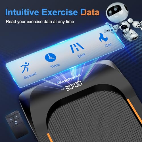 Walking Pad Under Desk Treadmill with Incline for Home Office, 2 in 1 for Walking and Jogging, Small Portable Walking Treadmill with Remote Control, Hidden Safety Switch