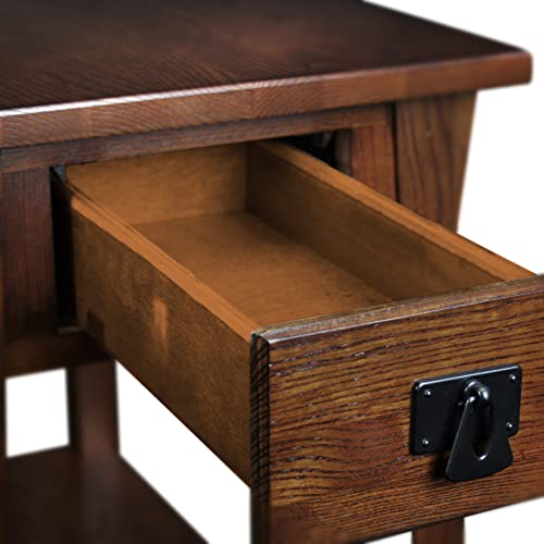 Leick Home SINCE 1914 Mission 60 inch TV Stand & Favorite Finds Mission, 48 in x 16 in x 30 in (D x W x H), Medium Oak