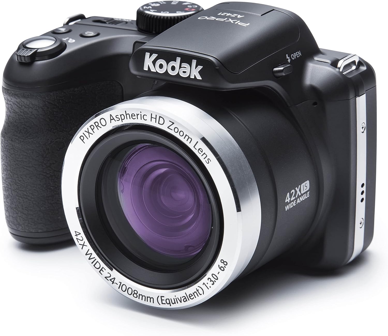 KODAK PIXPRO Astro Zoom AZ421-BK 16MP Digital Camera with 42X Optical Zoom and 3 LCD Screen (Black)