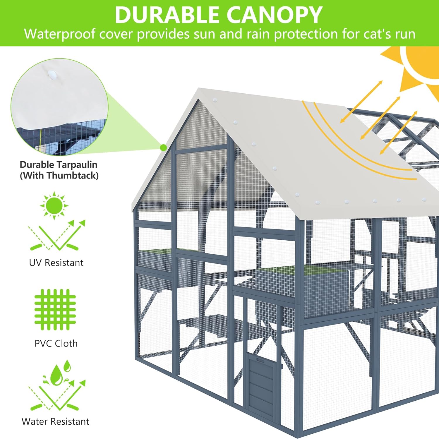 Large Catio Outdoor Cat Enclosure