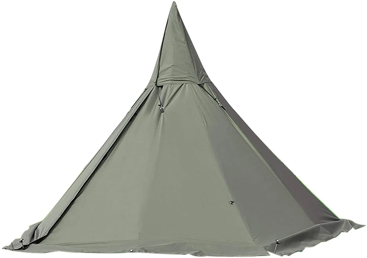 Fichiouy Tent Camping Teepee Tent 4 Season 2 Doors Hike Waterproof Tent Outdoor Reathable