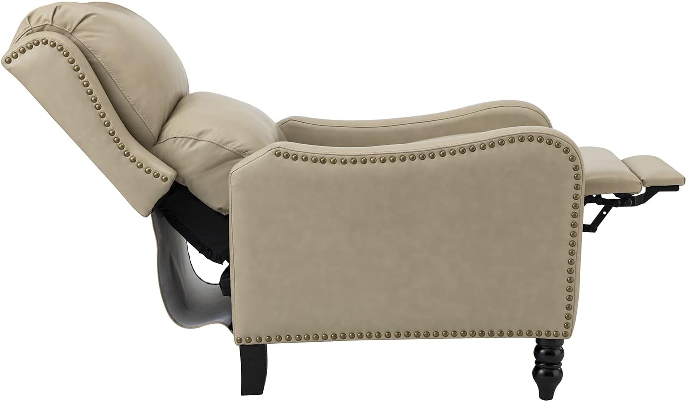 Manuel Genuine Leather Recliner TAN