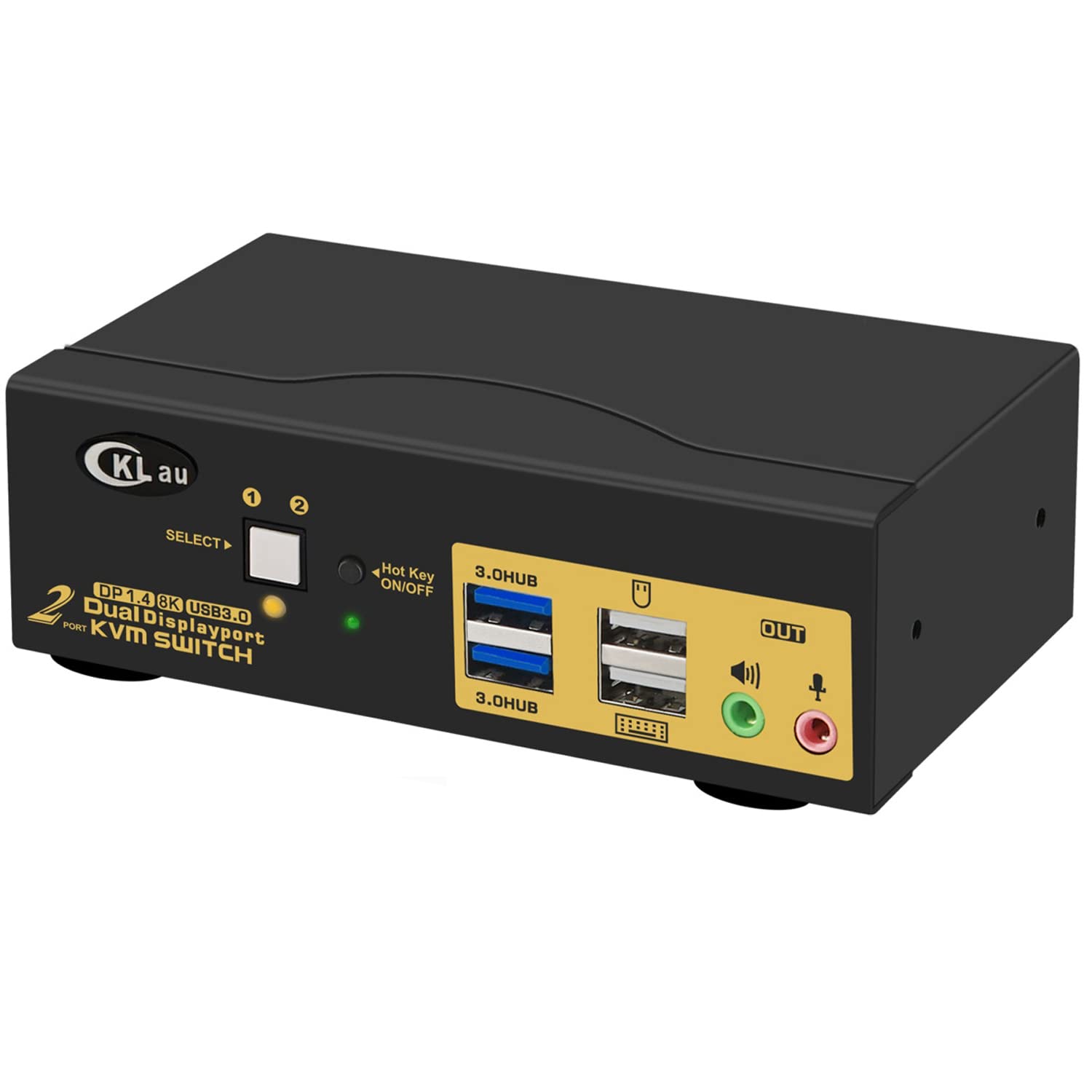 USB-C KVM, 4K@60Hz 2 in 1 Out Type-C KVM Switch with Audio, USB 2.0 Hub and Cables, Computers Monitor Keyboard Video Mouse Peripheral Switcher