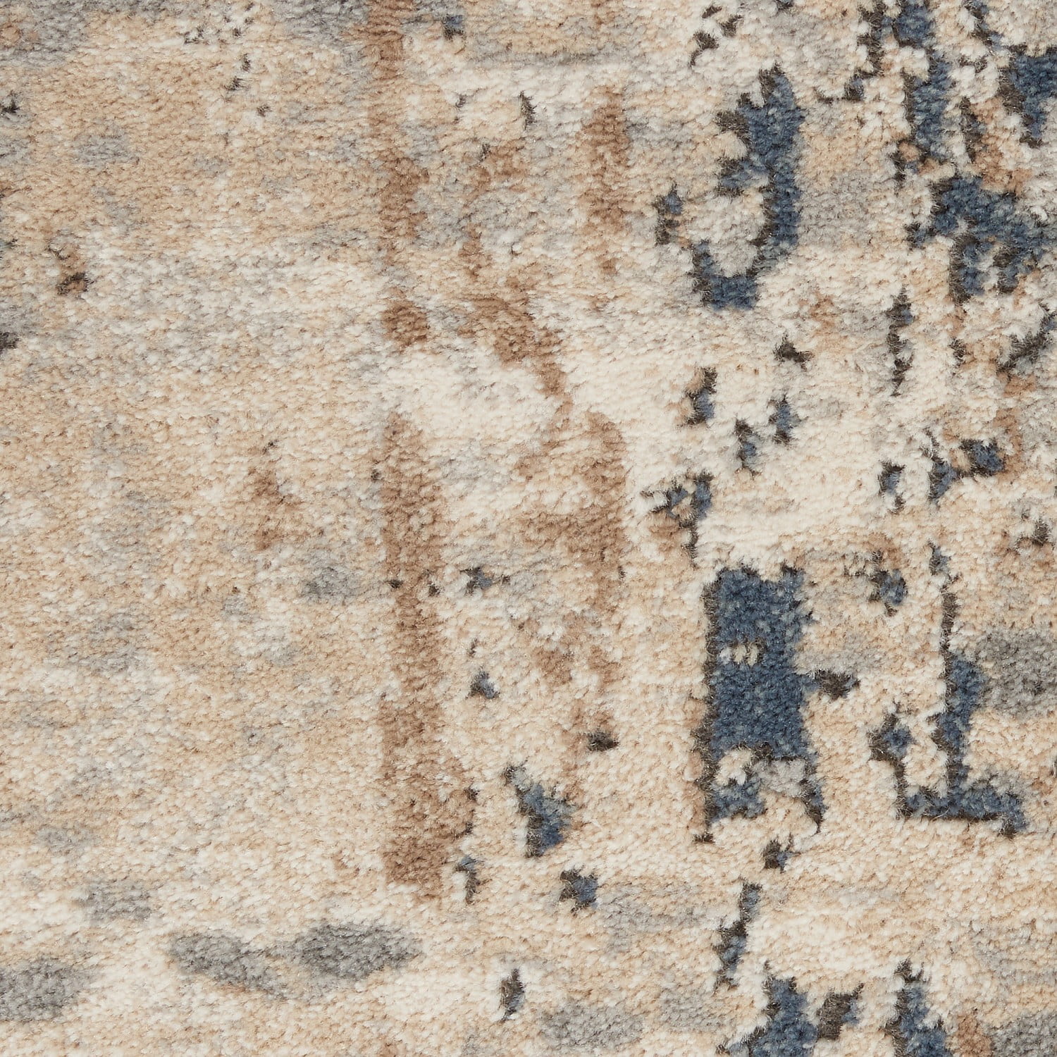 Nourison Concerto Abstract Beige/Grey 7'10" x 9'10" Area Rug, (8x10)