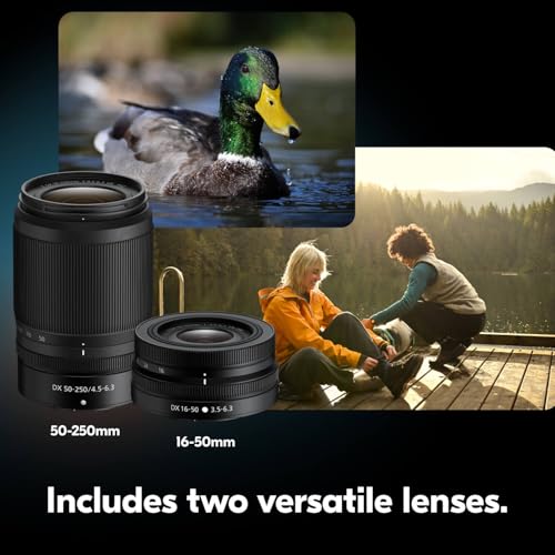 Nikon Z50 II with Two Lenses | Compact mirrorless Stills/Video Camera with Easy Color presets and Wireless Photo Sharing | Nikon USA Model