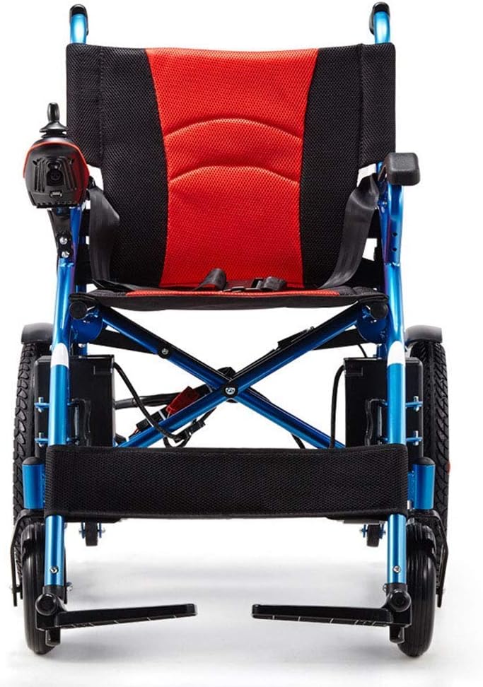 Fashion Portable Wheelchair Portable Folding Wheelchair Foldable Lightweight Electric Power Wheelchairs - with 20A Lithium Battery