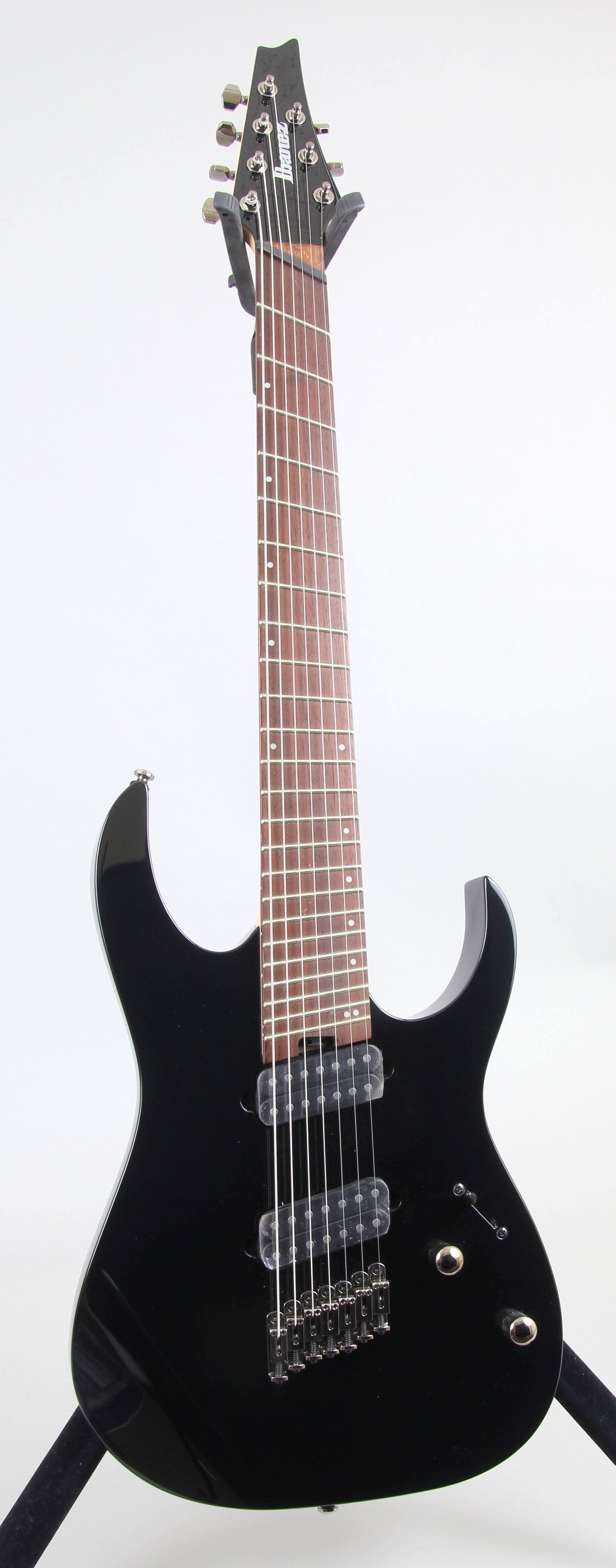 Ibanez RGMS7 Multi-Scale 7-String Electric Guitar Black