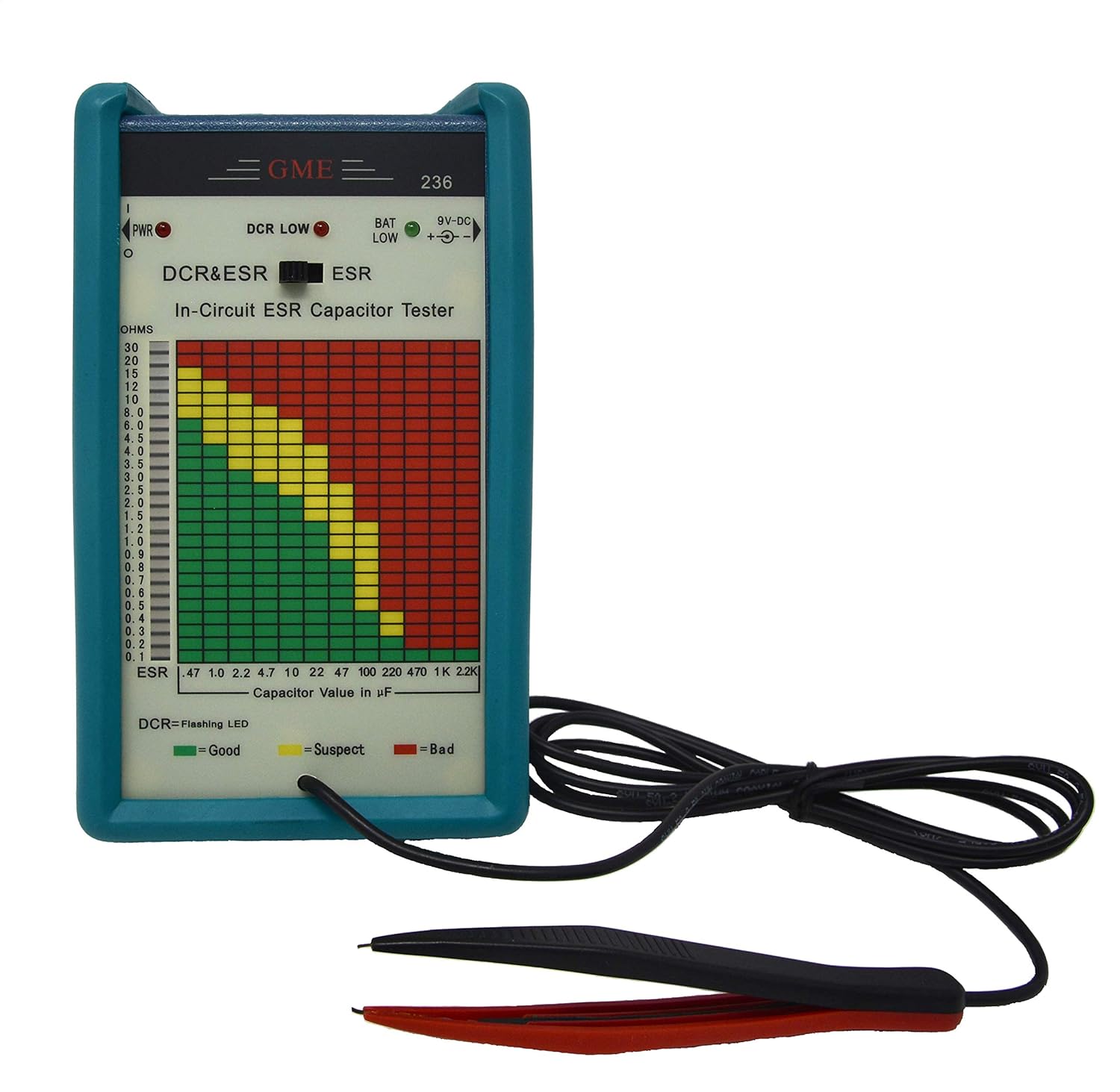 GME Professional in Circuit ESR Capacitor Tester, Capacitance Meter, Designed and Engineered in the USA Pack of 2