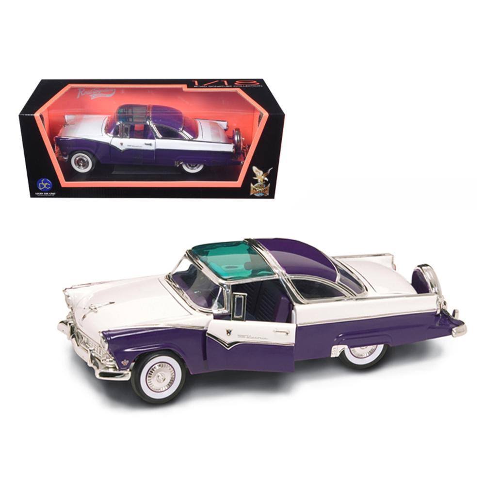 1955 Ford Fairlane Crown Victoria Green 1/18 Diecast Model Car by Road Signature