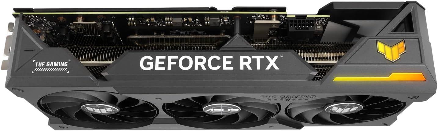 ASUS TUF Gaming GeForce RTX 4070 Ti Super 16GB GDDR6X OC Edition Gaming Graphics Card (NVIDIA GeForce RTX4070Ti DLSS 3, PCIe 4.0, 2X HDMI 2.1a, 3X DisplayPort 1.4a, TUF-RTX4070TIS-O16G-GAMING, Black)