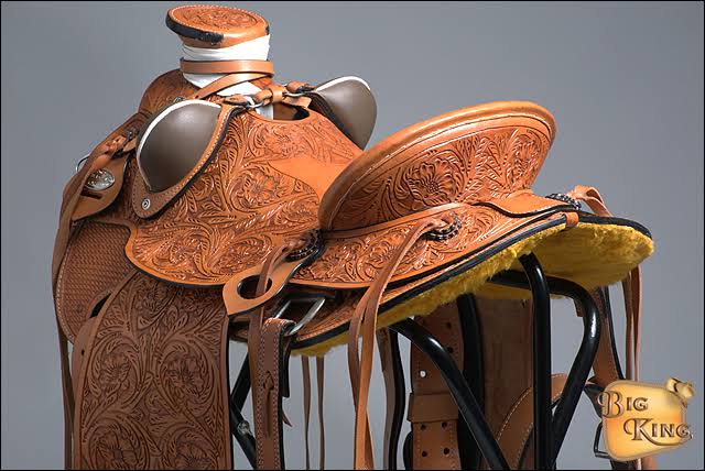 Hilason 16 in Western Horse Wade Saddle Leather Ranch Roping Oiled