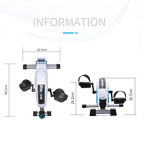 Sitting Mini Exercise Bike - Recumbent Exercise Bikes For Home Steppers Exercise For Seniors While Sitting Under Desk Bike Exercise Equipment Hands Bike Pedal Exerciser IPE210