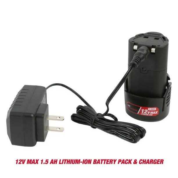Hyper Tough 12V Max* 3/8-in Lithium-Ion Cordless Extended Reach Ratchet with 1.5Ah Battery and Charger 99323