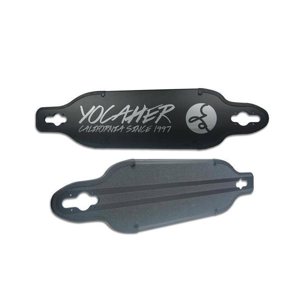 Yocaher Aluminum Drop Through Longboard Deck - Black