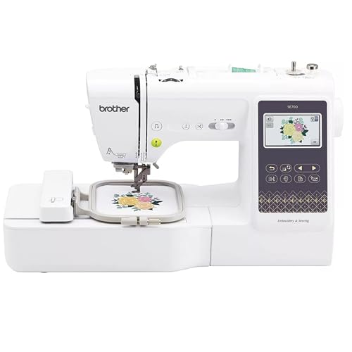 Brother SE700 Combo Embroidery & Sewing Machine with 4" x 4" Embroidery Hoop and 40+ Accessories