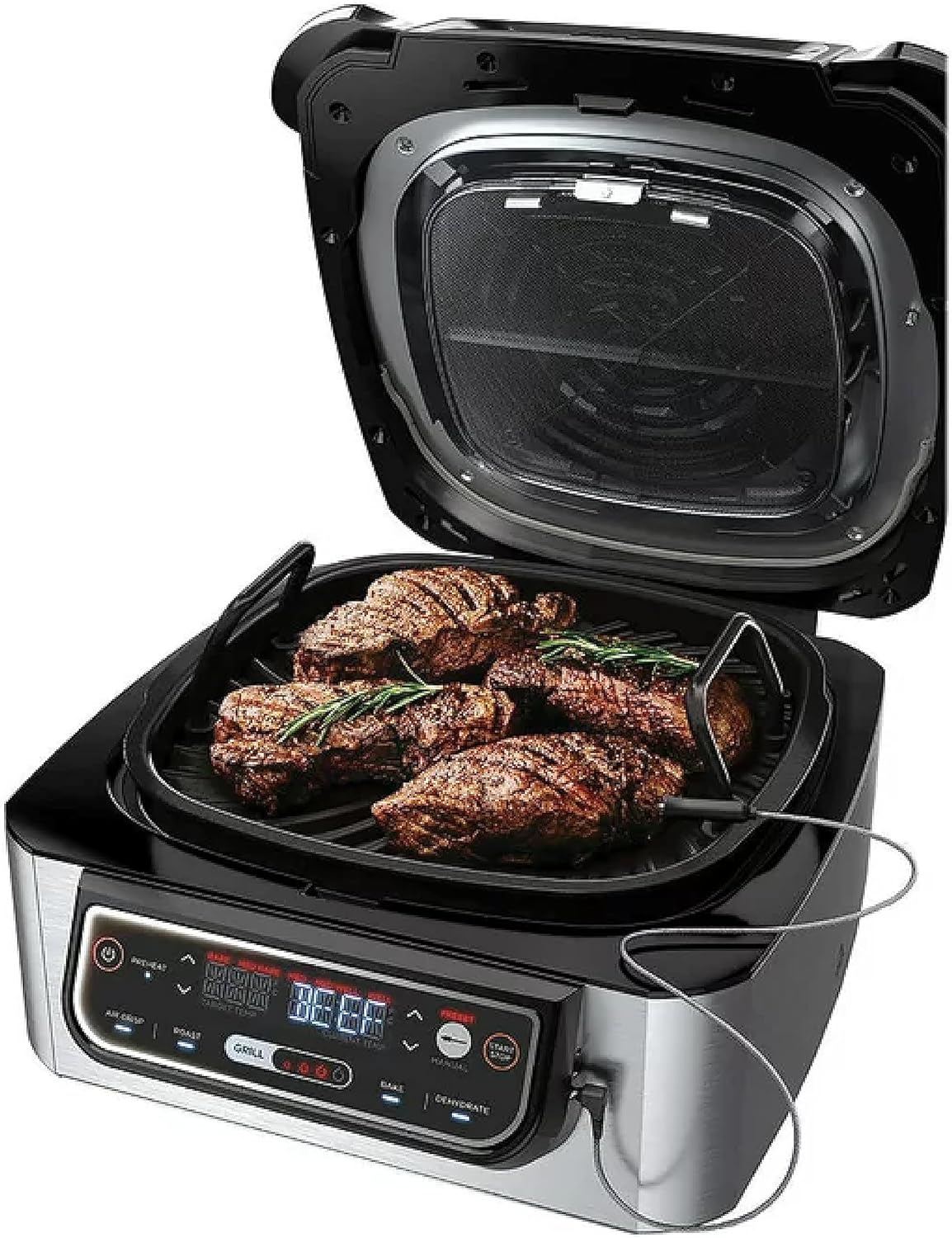 Ninja Foodi 5-in-1 Indoor Grill w/ 4-Quart Air Fryer with Roast, Bake, Dehydrate
