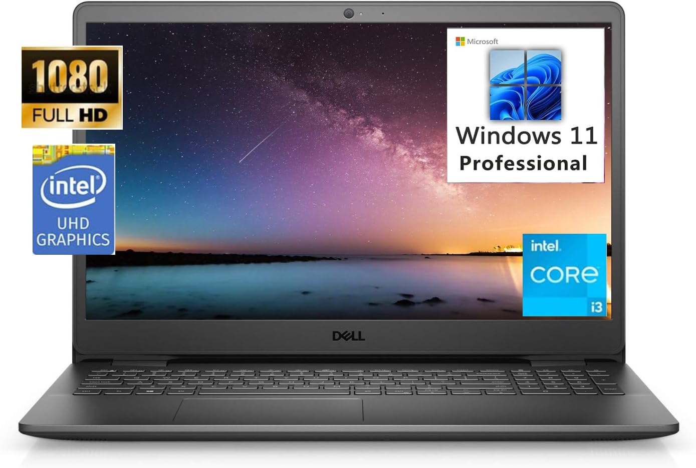Dell 2023 Inspiron 15 3511 Business Laptop, 15.6" FHD Display, Intel Core i3-1115G4 up to 4.1GHz (Beat N4020), Win 11 Pro, WiFi, UHD Graphics, Carbon Black (8G | 512G SSD)