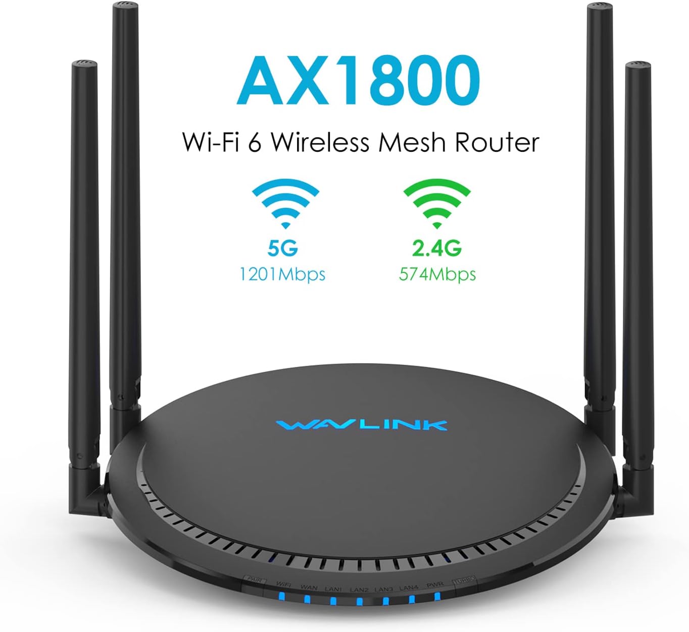 WAVLINK WiFi Router AC3000 Tri-Band Gigabit Wireless Router,High Speed WiFi Router Wireless Home Router with USB 3.0 Port,Support Router/Bridge/WISP Mode,Parental Control,QoS,Firewall Function