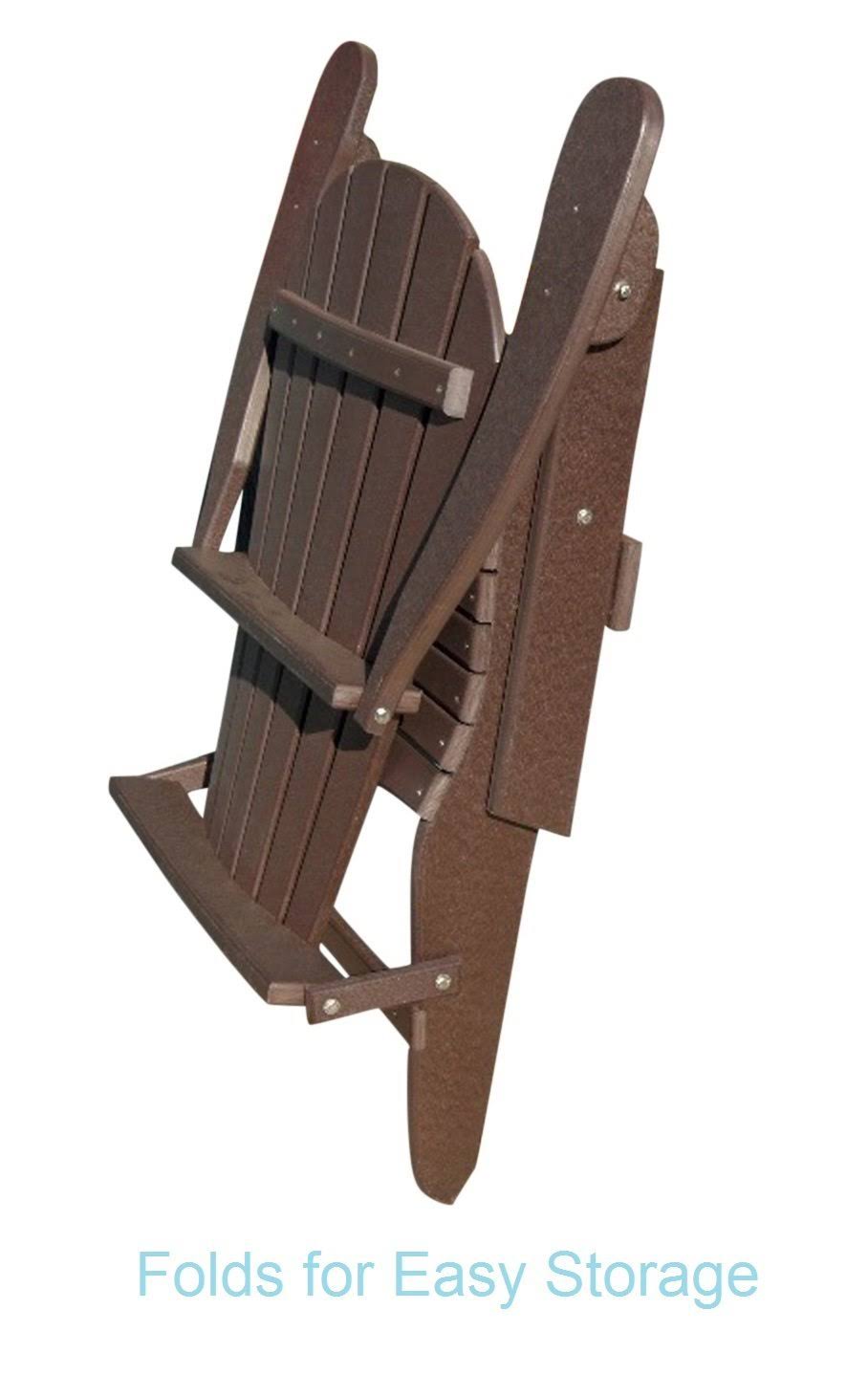 Phat Tommy Deluxe Folding Recycled Poly Adirondack Chair