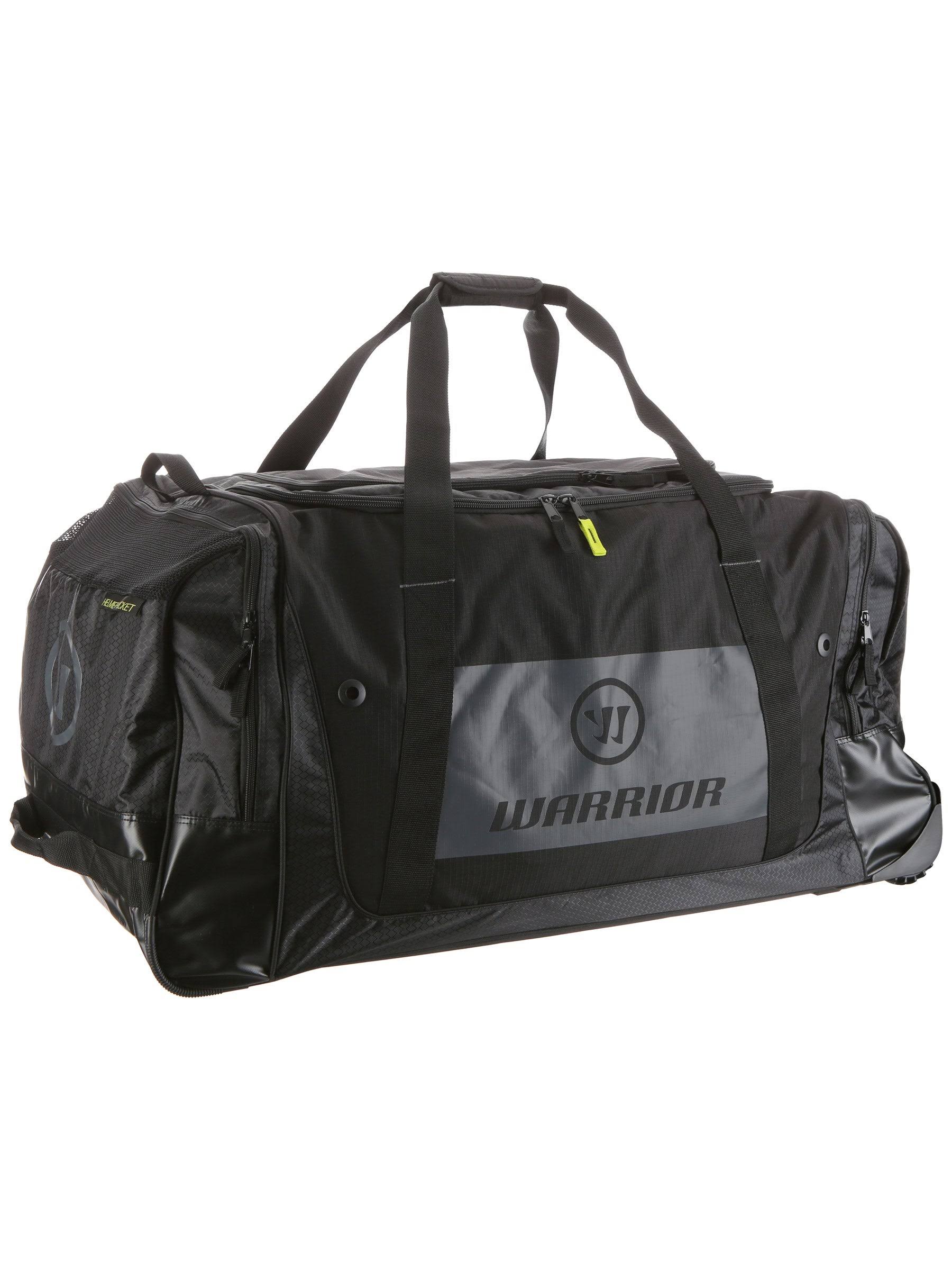 Warrior Q10 Wheel Hockey Bag, Black/Grey, Senior 37x22