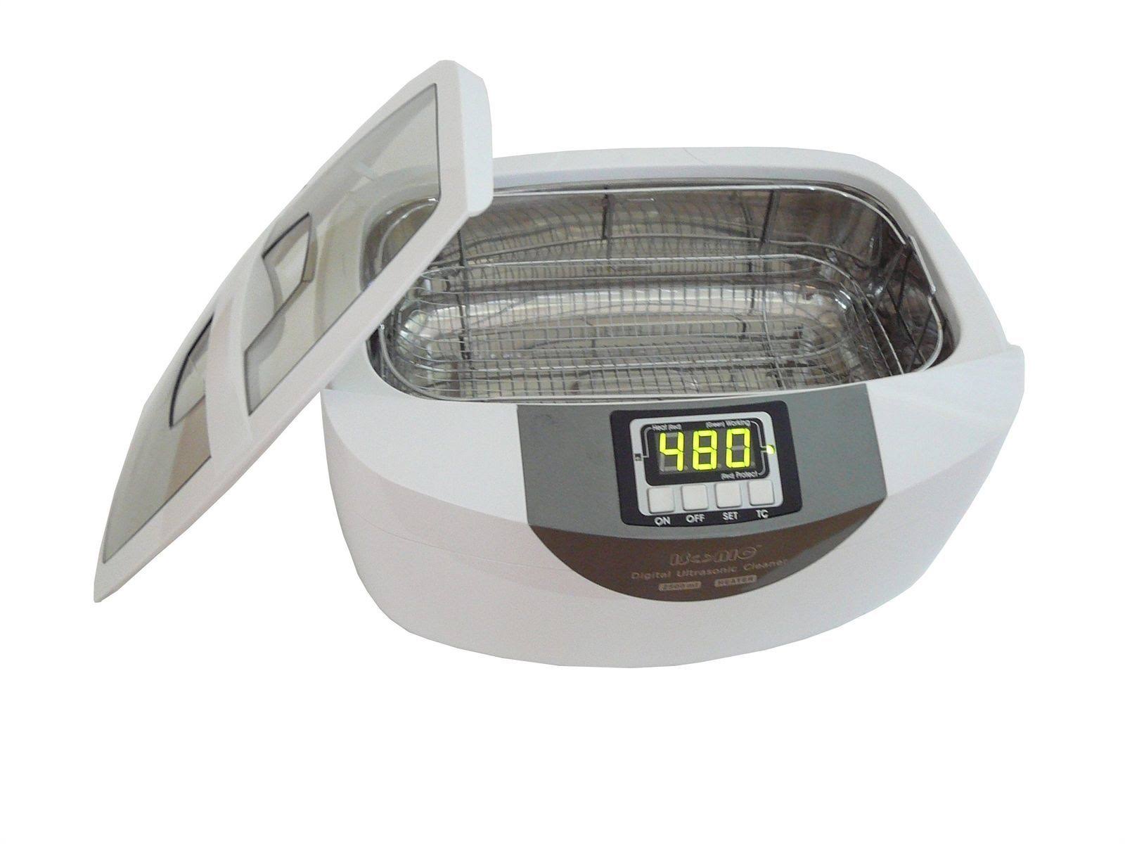 Isonic P4820-WSB Commercial Ultrasonic Cleaner, 2.6Qt/2.5L, White Color, Stainless Steel