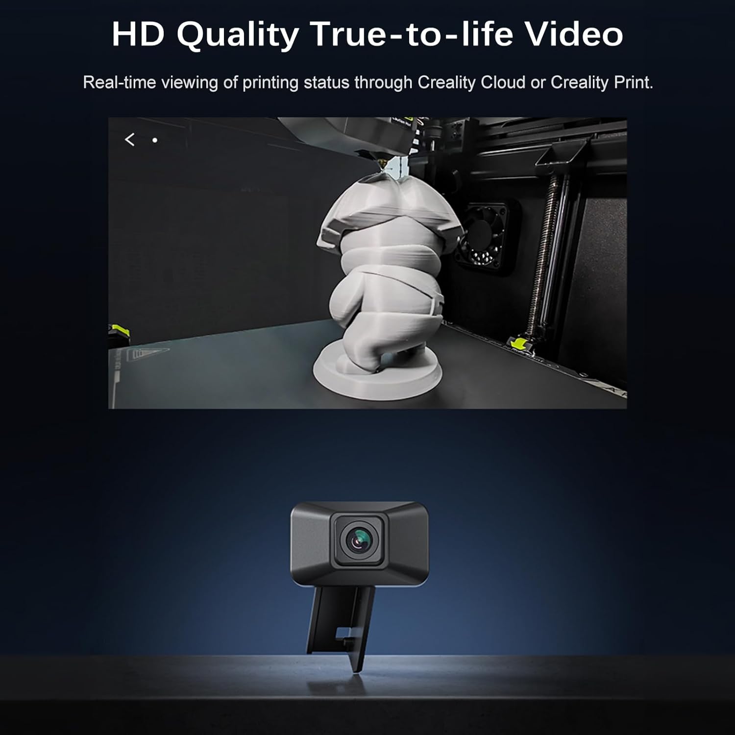 Official Creality K1 Speedy 3D Printer Bundle with AI Camera - Experience 600mm/s High-Speed Printing with Advanced Monitoring and Filming Capabilities!