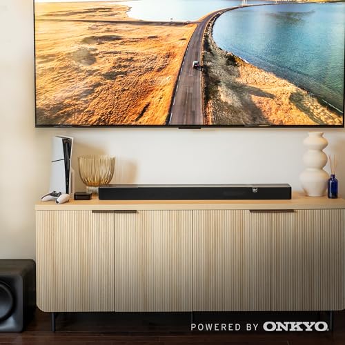 Klipsch Flexus CORE 200 3.1.2 Channel Powered by Onkyo Bluetooth Sound Bar with Dolby Atmos and Custom Tuned Bass - Black