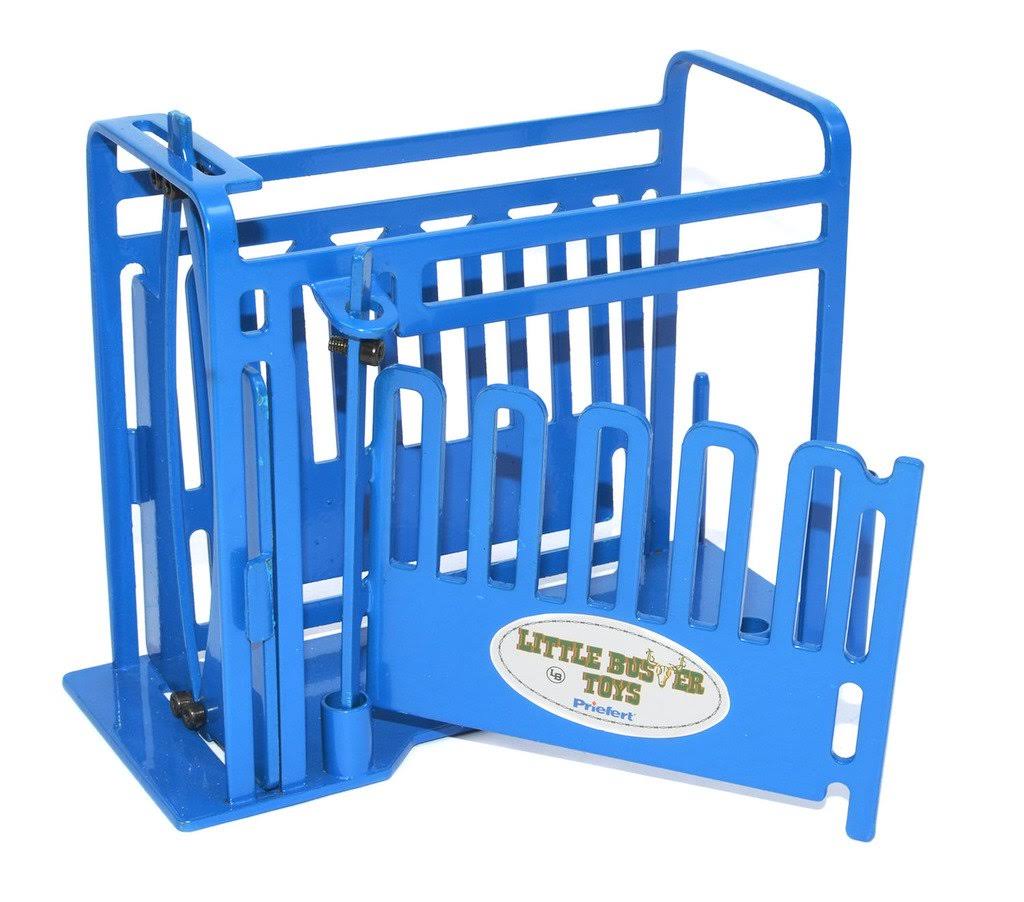 Little Buster Toys 500237 Priefert Cattle Squeeze Chute Blue