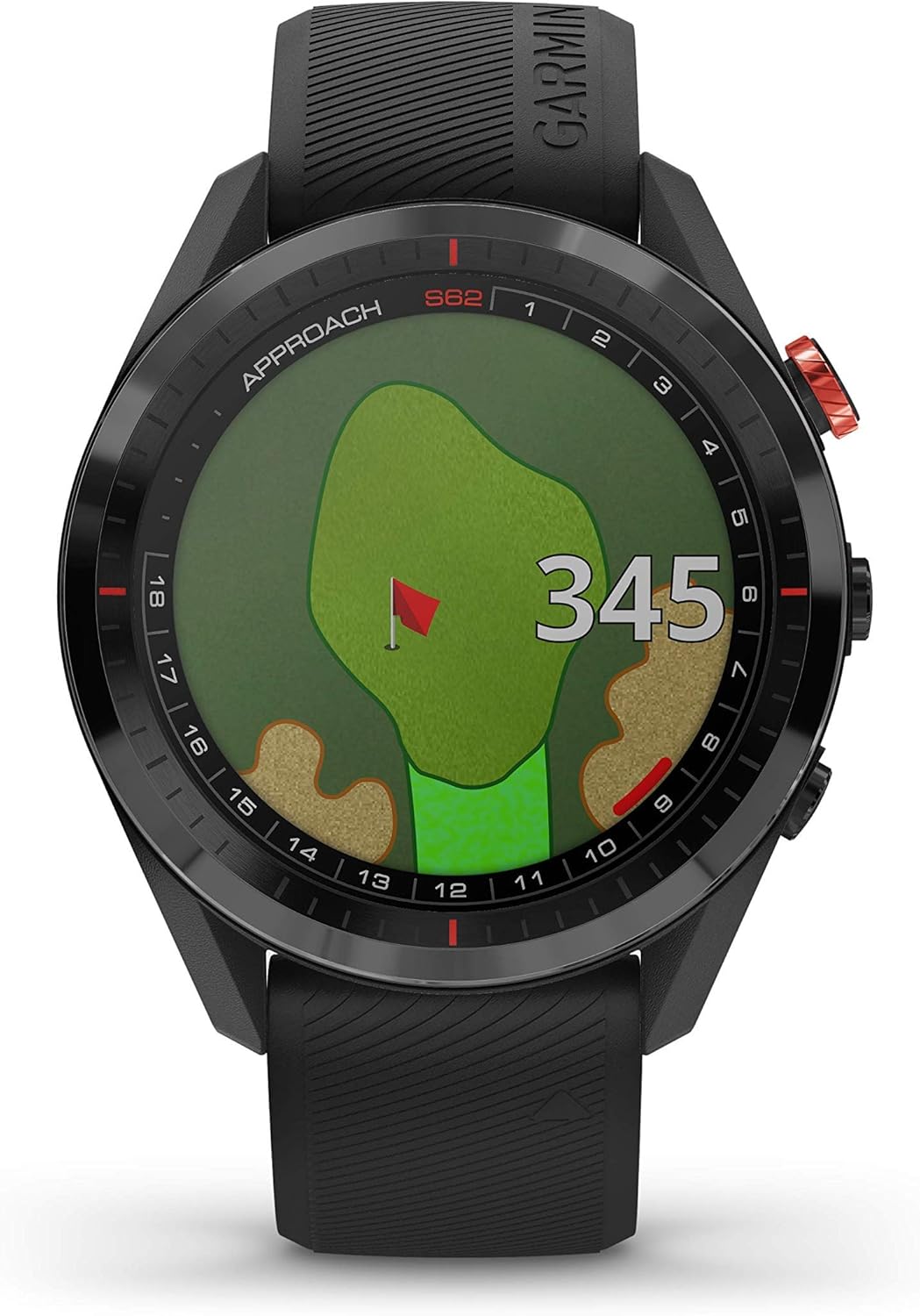 Garmin Approach S62, Premium Golf GPS Watch, Built-in Virtual Caddie, Mapping and Full Color Screen, Black (010-02200-00) (Renewed)