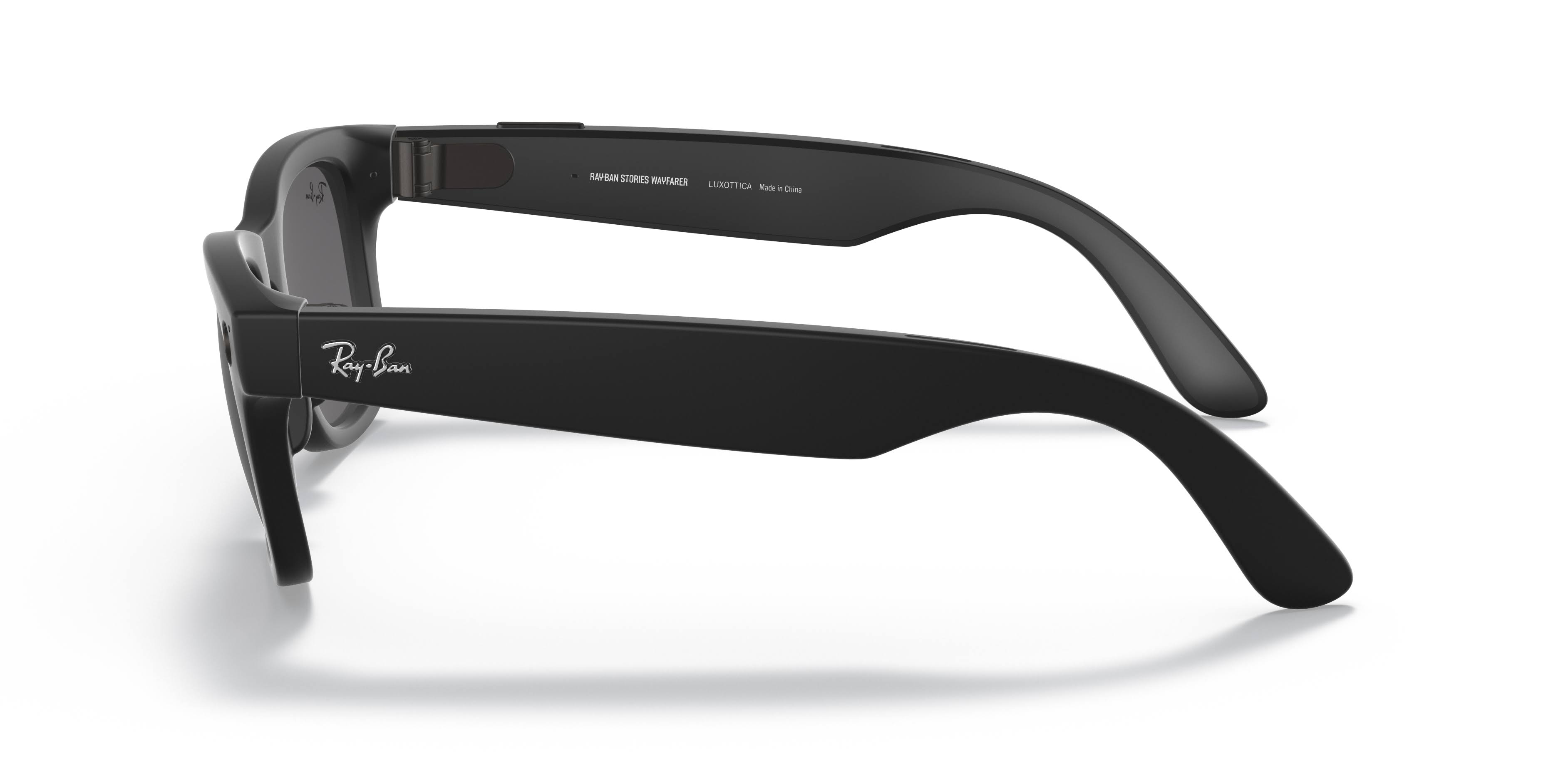 Ray-Ban Stories | Wayfarer Smart Glasses - Matte Black/Dark Grey