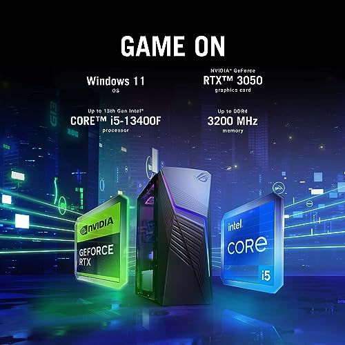 ASUS ROG Strix G15 Gaming Desktop PC, Intel Core i7-12700F, GeForce RTX 3060 12GB, 16GB DDR4 RAM, 1TB PCIe 4.0 SSD, Windows 11 Home, G15CF-AB766