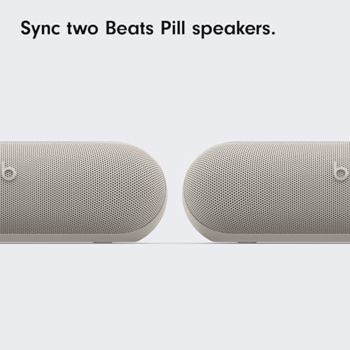 Beats Pill - Portable Bluetooth Speaker- Up to 24H Battery Life, Water Resistant, Bluetooth, Apple & Android Compatible, Seriously Loud Sound for Home, Outdoor and Travel- Champagne Gold