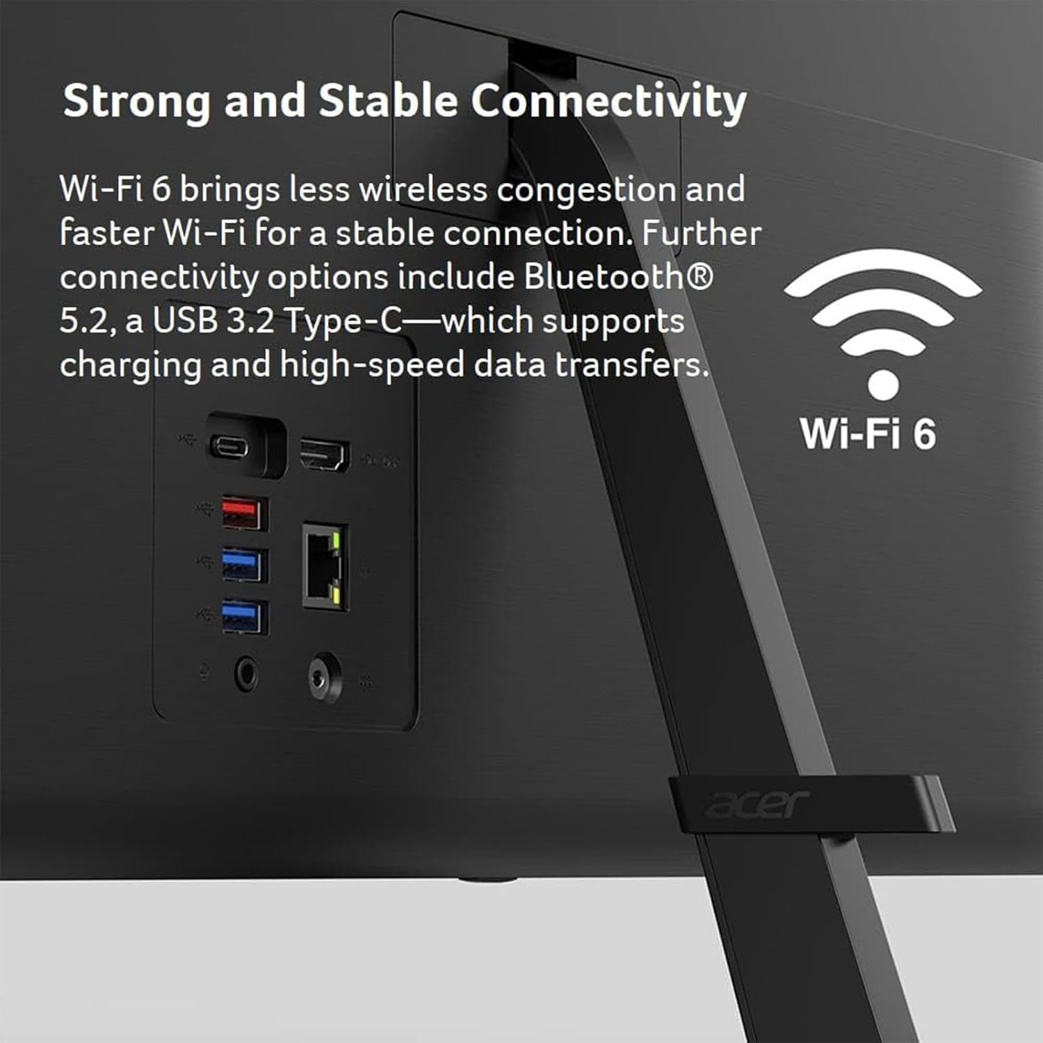 acer Aspire C27 All in One Desktop | 27-inch FHD IPS Display | 12th Gen Intel 4-Core Processor | 32GB RAM | 1TB SSD | Wi-Fi 6 | Webcam | HDMI | Wireless Mouse & Keyboard | Windows 11, Black