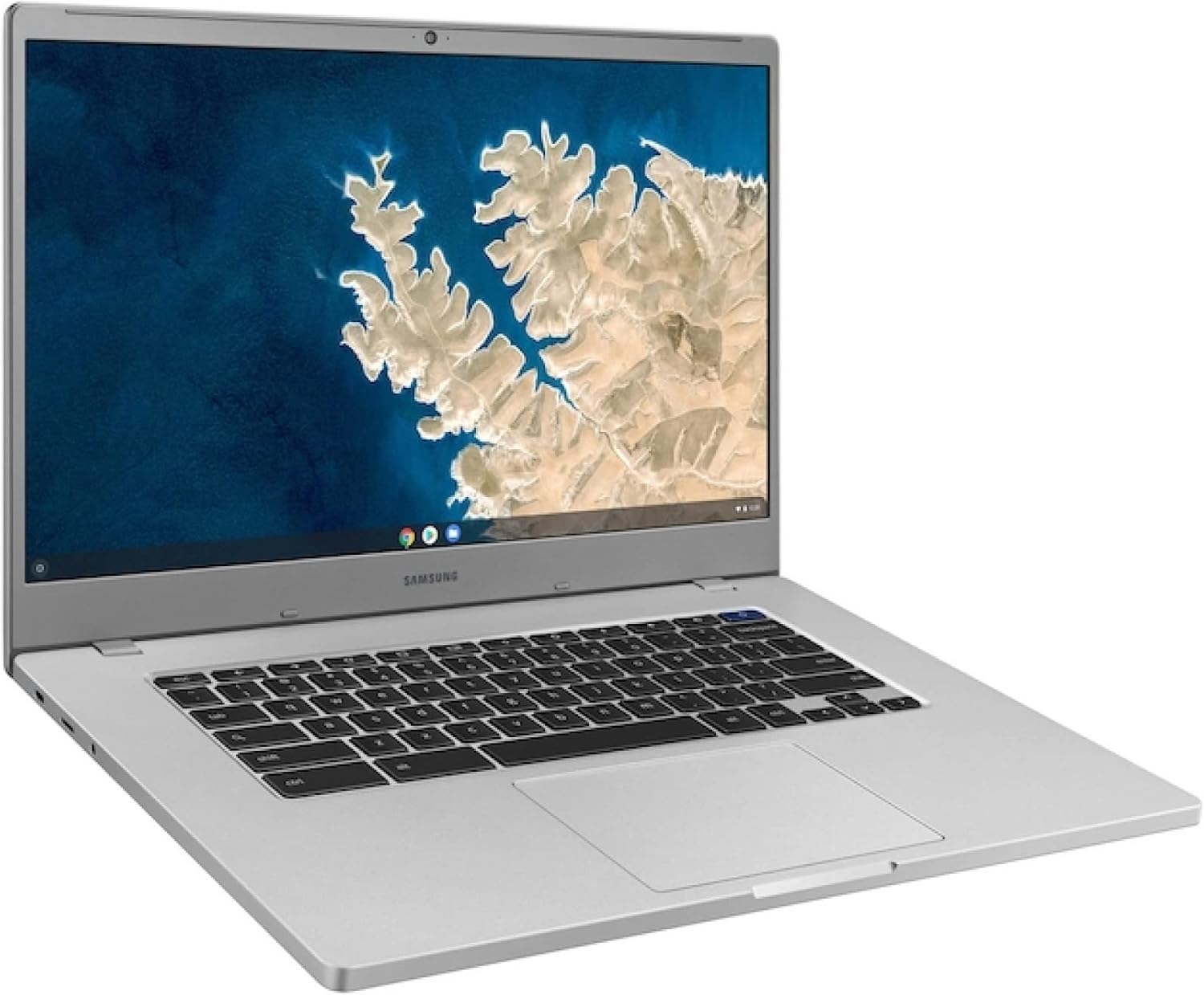 Samsung Chromebook 4 + (2021 Model) 15.6" Intel UHD Graphics 600, Intel Celeron Processor N4020, 4GB, 32GB| Wi-Fi -(XE350XBA-KA1US), Silver