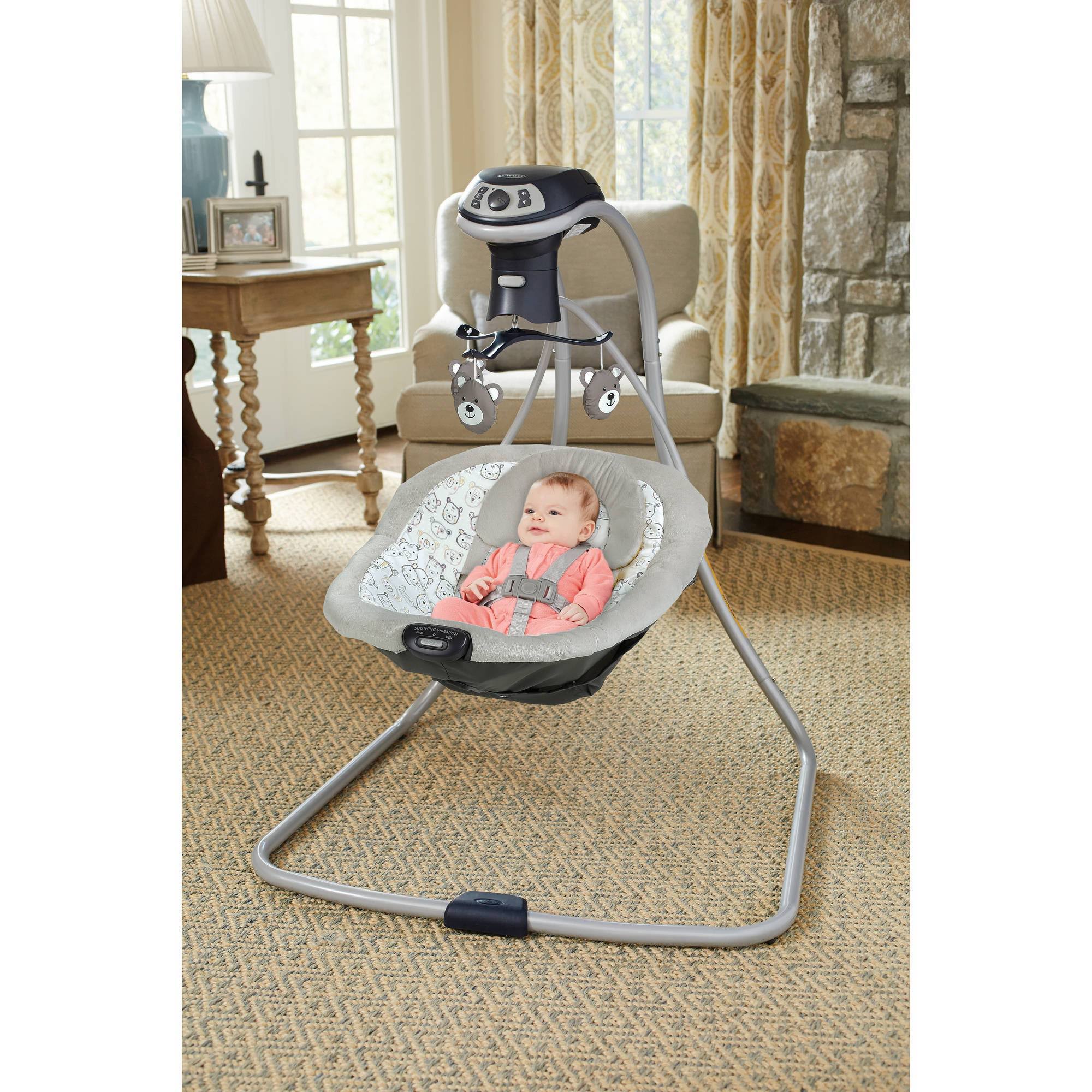Graco - Simple Sway LX with Multi-Direction Baby Swing, Teddy