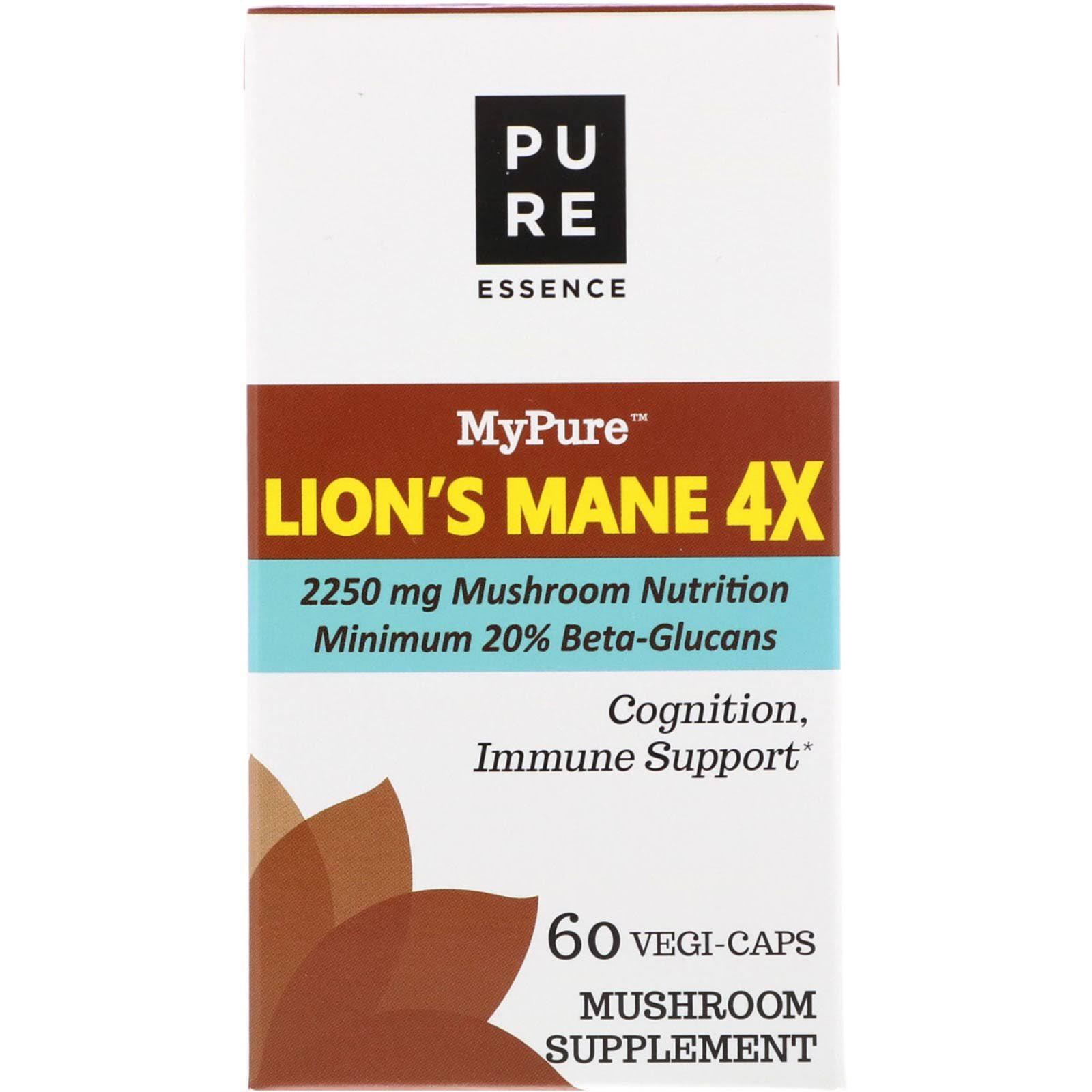 Pure Essence MyPure Lion's Mane 4X 60 Caps