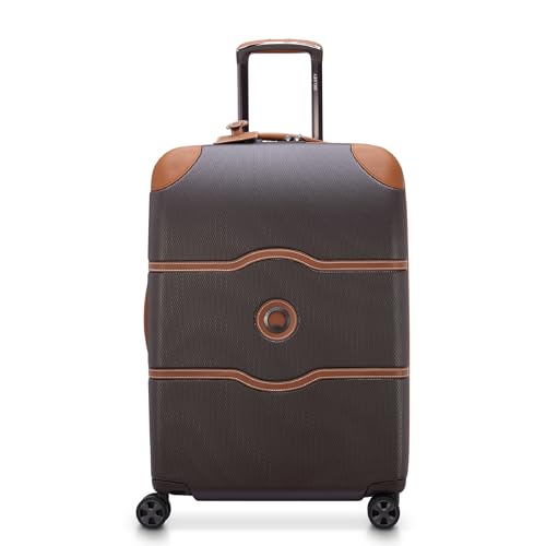 DELSEY PARIS Chatelet Air 2.0 Hardside Luggage with Spinner Wheels, Angora, Checked-Large 28 Inch
