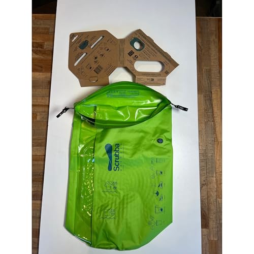Scrubba Wash Bag Portable Washing Machine - Lightweight Manual Washing Machine for Travel, Camping, Laundry, Baby Clothes - Travel Essentials, Gift - use with Laundry Detergent/Sheets - 5.3 oz.