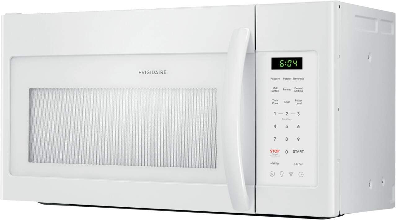 Frigidaire FFMV1846VW 30" White Over the Range Microwave with 1.8 cu. ft. Capacity, 1000 Cooking Watts, Child Lock and 300 CFM in White