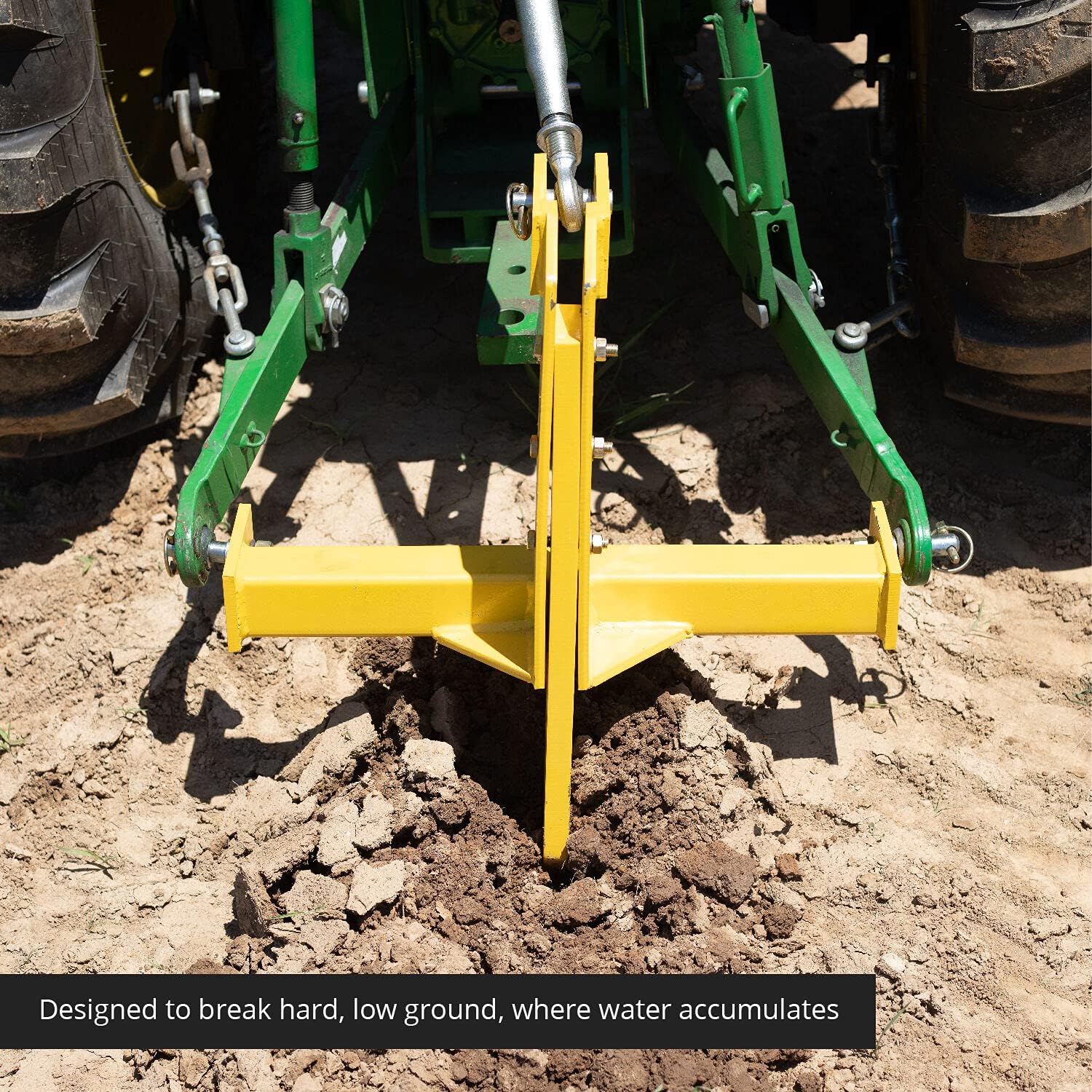 Titan Attachments 20" Subsoiler Single Tine Ripper, 8.5" x 1.5" Shank Ripper Tooth, Category 1, 3 Point Attachment
