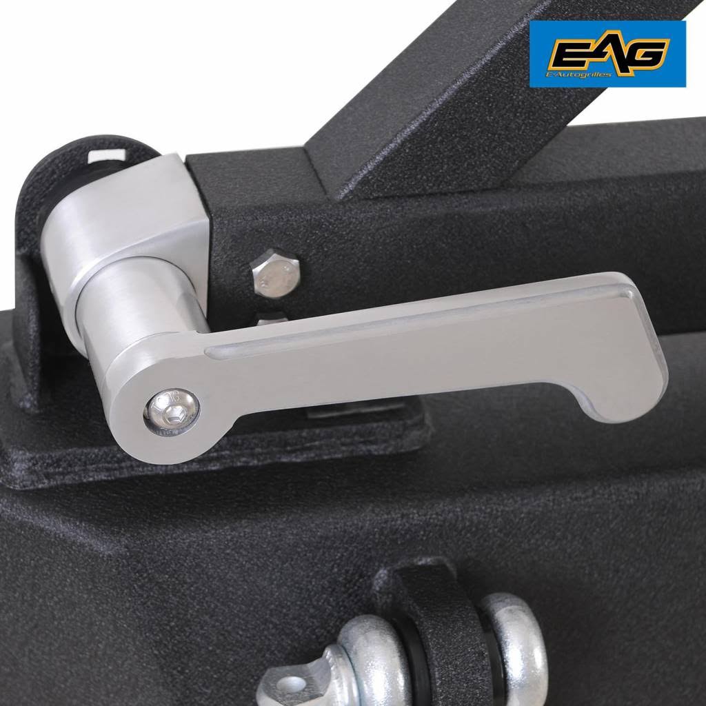 EAG Rear Bumper with Tire Carrier Fit for 07-18 Jeep Wrangler JK