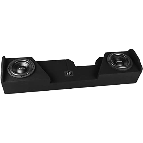 Skar Audio Dual 12" Loaded Subwoofer Enclosure Compatible with 2014-2018 Chevy Silverado/GMC Sierra Double Cab Trucks