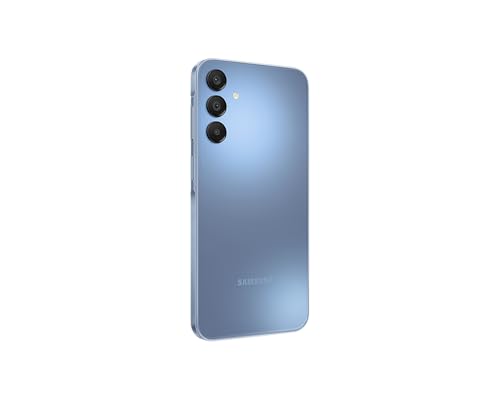 SAMSUNG Galaxy A15 5G (SM-156M/DSN), 128GB 6GB RAM, Dual SIM, Factory Unlocked GSM, International Version (Wall Charger Bundle) (Blue)