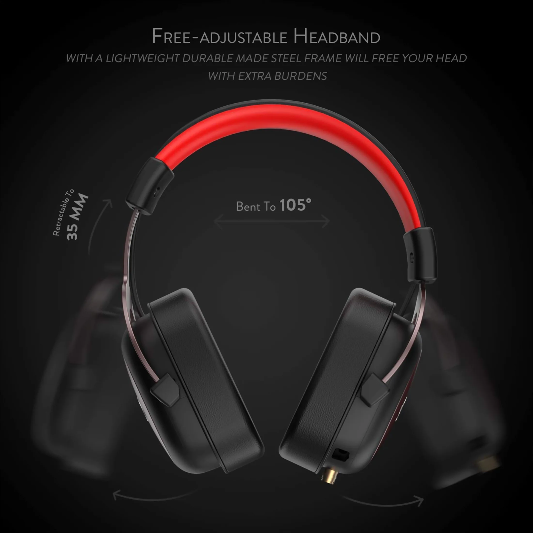 Redragon H510 Zeus Wired Gaming Headset - 7.1 Surround Sound - Memory Foam Ear Pads - 53MM Drivers - Detachable Microphone - Multi-Platforms Headphone - Works with PC, PS4/3 & Xbox One/Series X, NS