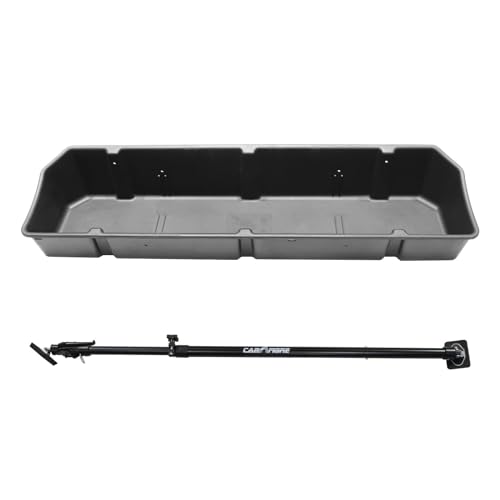GMC Ram Full Size Truck Bed Storage Cargo Organizer & Adjustable Bar for Pickup Container