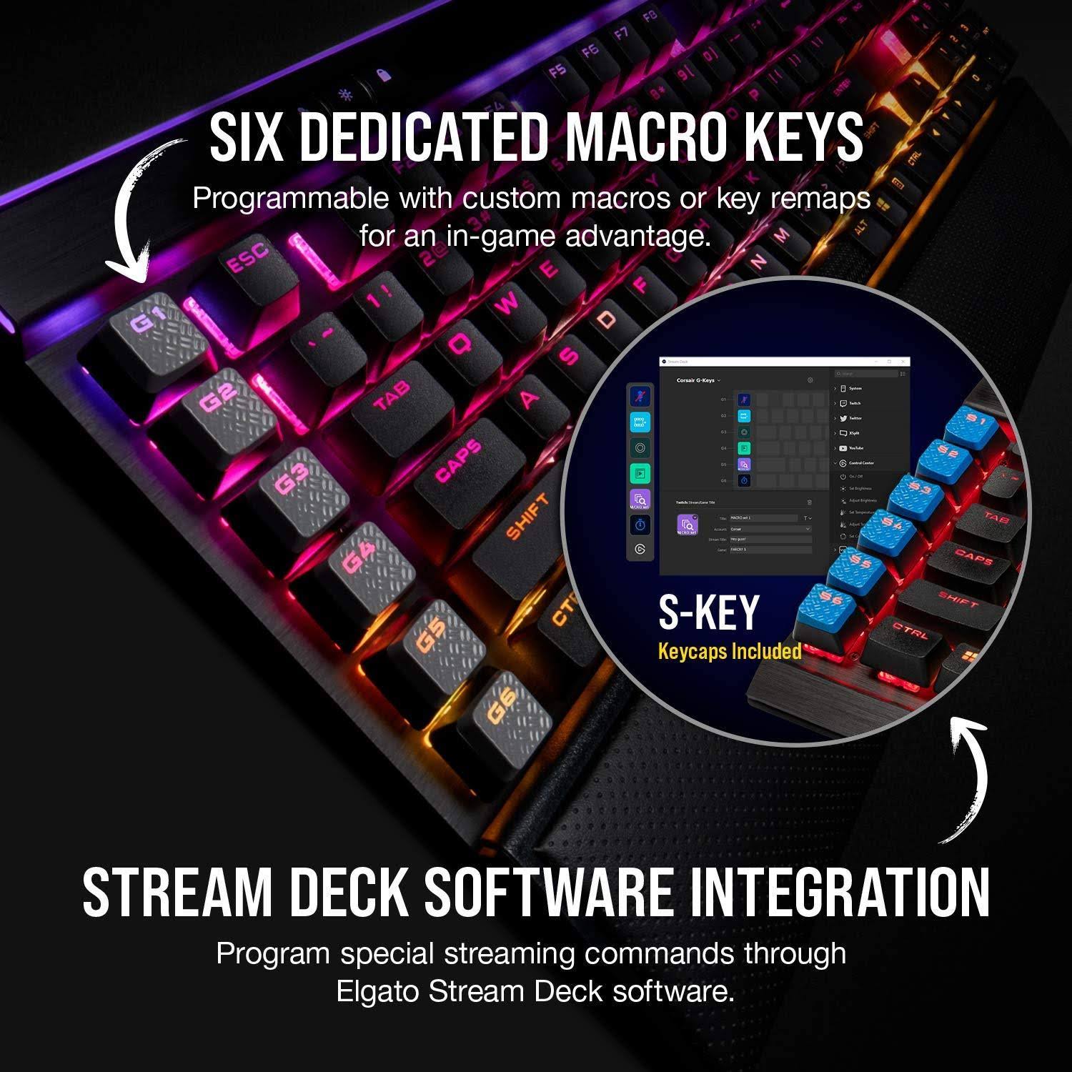 Corsair K95 RGB Platinum XT Mechanical Gaming Keyboard Cherry MX Blue
