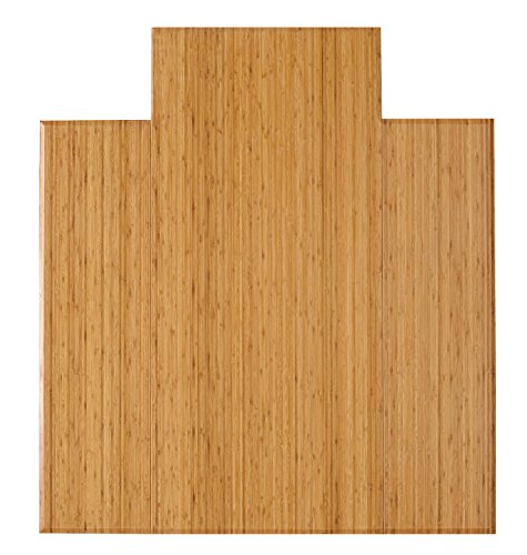 Anji Mountain Office Chairmat Thickest & Sturdy Bamboo Chairmats Highly Premium Quality Anti-Slip Heavy Duty For Multi-Purpose Hardwood Floor Office & Home Floor Protector Office Chair mat-12mm Thick