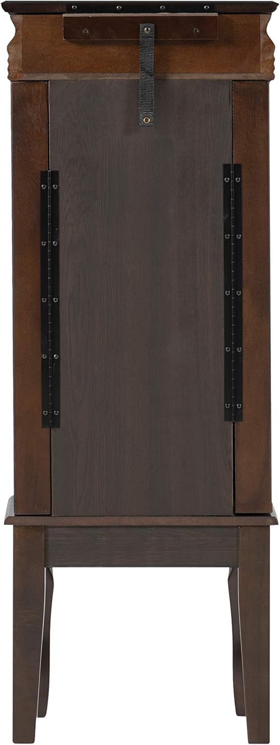Powell Italian Influenced Transitional Espresso Jewelry Armoire,Brown